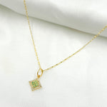 Load image into Gallery viewer, GDP374. 14K Solid Gold Diamond Shape Charm with Diamonds and Gemstones
