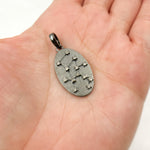 Load image into Gallery viewer, Sterling Silver Oval Pendant