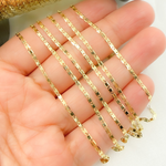 Load image into Gallery viewer, 14k Solid Gold Mirror Flat Marina Link Chain