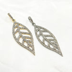 Load image into Gallery viewer, DP082. Diamond Sterling Silver Leaf Pendant