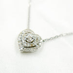 Load image into Gallery viewer, TJ0011. 14K Solid Gold Diamond Heart Shape Necklace