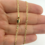 Load image into Gallery viewer, 14K Solid Gold Curb Chain