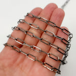 Load image into Gallery viewer, Sterling Silver Paperclip Chain