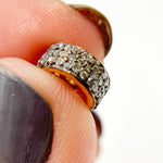 Load image into Gallery viewer, DC579. Diamond Sterling Silver Spacer Bead