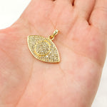 Load image into Gallery viewer, DP293. Diamond Sterling Silver Eye Pendant