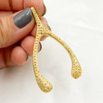Load image into Gallery viewer, DP322. Diamond Sterling Silver Wishbone Pendant