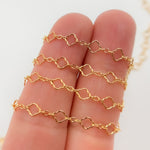 Load image into Gallery viewer, 14K Gold Filled Clover and Oval Link Chain
