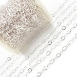 Load image into Gallery viewer, Buy Now Sterling Silver Flat Oval Cable Chain