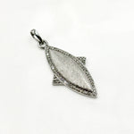 Load image into Gallery viewer, DP206. Diamond Sterling Silver Fancy Shape Pendant