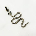 Load image into Gallery viewer, Buy Diamond Sterling Silver Snake Pendant with Gemstone
