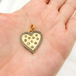 Load image into Gallery viewer, Diamond Sterling Silver Heart Pendant with Gemstone