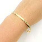 Load image into Gallery viewer, Bangle16. 14K Solid Gold Matte Textured Bangle