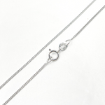 Load image into Gallery viewer, 14K Solid White Gold Curb Chain