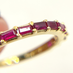 Load image into Gallery viewer, 14K Solid Yellow Gold Ruby Ring.