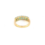 Load image into Gallery viewer, 14K Solid Gold Emerald Band Ring.
