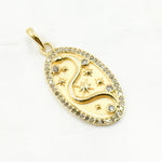 Load image into Gallery viewer, Diamond Sterling Silver Oval Snake Pendant