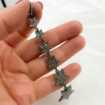 Load image into Gallery viewer, Silver 6 Stars Long Pendant