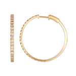 Load image into Gallery viewer, Buy Gold Diamond Hoops