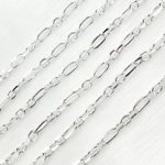 Load image into Gallery viewer, Sterling Silver Diamond Cut Paperclip Link Chains