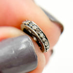 Load image into Gallery viewer, DC806. Diamond & Sterling Silver Spacer Bead