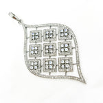 Load image into Gallery viewer, DP164. Diamond Sterling Silver Marquise Shape Pendant