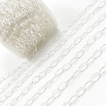 Load image into Gallery viewer, Sterling Silver Diamond Cut Oval Link Chain