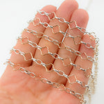 Load image into Gallery viewer, V306TT. Clover and 3 Oval Links combination Chain