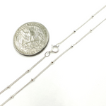 Load image into Gallery viewer, 925 Sterling Silver Satellite Finished Necklace. 444SSNecklace
