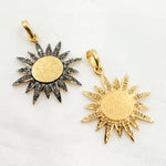 Load image into Gallery viewer, Diamond Sterling Silver Sun Pendant