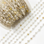 Load image into Gallery viewer, Buy Gold Rutile Sterling Silver Wire Chain