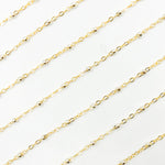 Load image into Gallery viewer, 1486TT. Gold Filled with Sterling Silver Bead Satellite Chain