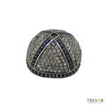 Load image into Gallery viewer, DC751. Diamond & Sterling Silver Bead Cap.