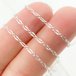 Load image into Gallery viewer, X37SS. Sterling Silver Oval Diamond Cut Link Chain