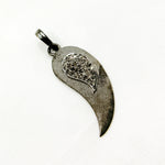 Load image into Gallery viewer, DC869. Diamond Sterling Silver Leaf Pendant