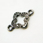 Load image into Gallery viewer, DC905. Diamond Sterling Silver Flower Connector