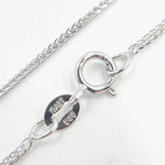 Load image into Gallery viewer, 14K Solid White Gold Wheat Chain