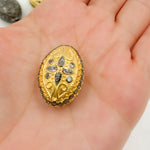 Load image into Gallery viewer, DC849. Diamond & Sterling Silver Oval Bead