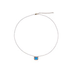 Load image into Gallery viewer, CN97216. 14K Solid Gold Octagon Gemstone Fancy Tiny Necklace