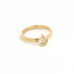 Load image into Gallery viewer, 14k Solid Yellow Gold Diamond Moon and Star Ring.
