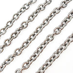 Load image into Gallery viewer, Shop Black Rhodium Sterling Silver Heavy Oval Link Chain