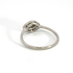 Load image into Gallery viewer, 14K Solid White Gold Evil Eye Ring.