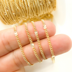 Load image into Gallery viewer, 67S1GF. Gold Filled Satellite Curb Link Chain