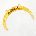 Load image into Gallery viewer, DC121. Diamond Sterling Silver Horn Pendant