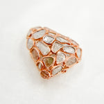 Load image into Gallery viewer, DC810. Diamond & Sterling Silver Triangle Bead