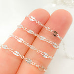 Load image into Gallery viewer, 163SBSF1SS. Sterling Silver Diamond Cut Marina Link Chain