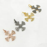 Load image into Gallery viewer, DC306. Diamond Sterling Silver Cross Pendant