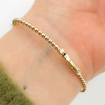 Load image into Gallery viewer, BNF68563TQ. 14K Solid Yellow Gold Diamond and Turquoise Bangle
