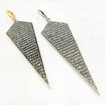 Load image into Gallery viewer, DP060. Diamond Sterling Silver Arrow Head Pendant