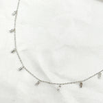 Load image into Gallery viewer, NT401865. 14K Solid Gold Diamond Dangle Necklace
