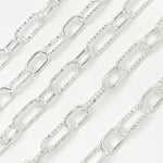 Load image into Gallery viewer, Buy Silver Paperclip Smooth & Diamond Cut Link Chains